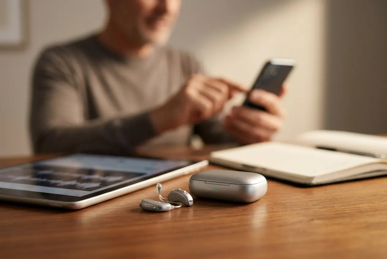 Professional header image for informative article: Hearing Aid Technology Explained: Directional Microphones...
